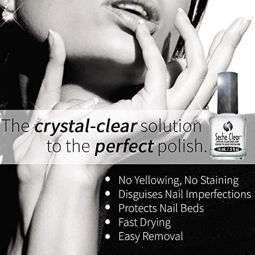 Seche Clear Base Coat 15ml (0.5 Fl Oz) | Professional Nail Prep for All Polish Types thumbnail 3