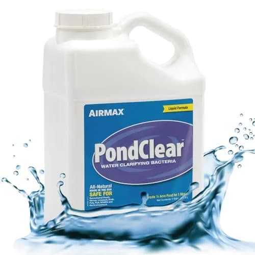 Airmax PondClear Beneficial Bacteria Packets 96 Count | 20 Years Industry Leading Water Clarifier — PondClear Liquid / 128 Fluid Ounces