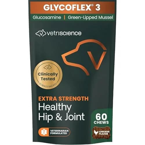VetriScience Chicken Flavor Extra Strength Healthy Hip & Joint Chews for Dogs, 60 Chews | Vet-Formulated Mobility Support - main product image