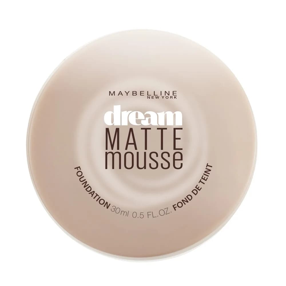 Maybelline New York Dream Matte Mousse Foundation Classic Ivory 18.7g (0.64 oz) | Lightweight Matte Finish — 10 PORCELAIN IVORY / 0.64 Ounce