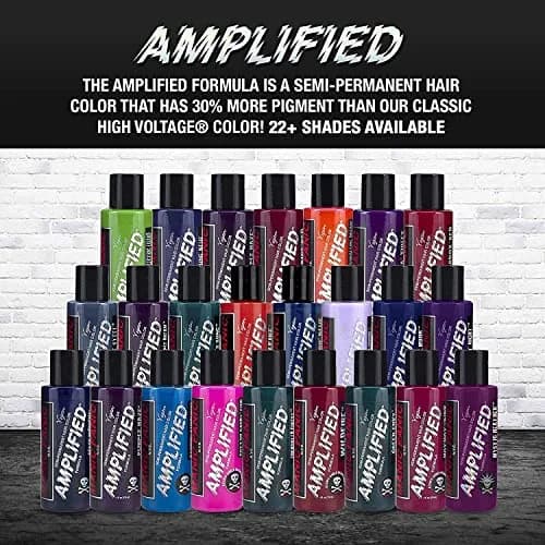 MANIC PANIC Virgin Snow Blonde Toner - Amplified - Semi-Permanent Blue-Tinted Hair Color for Blondes (4oz) thumbnail 3