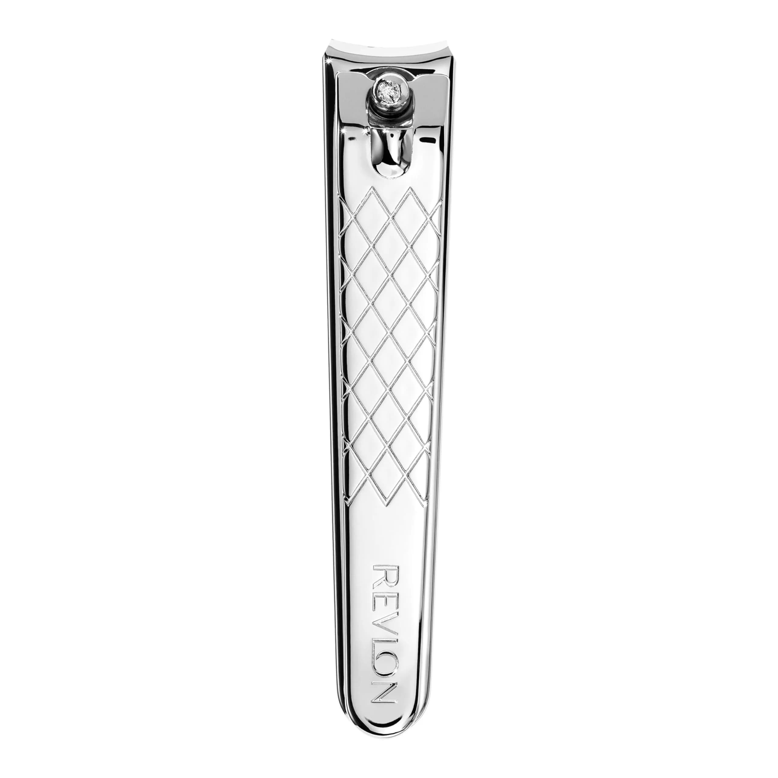 Revlon Toenail Clipper With File, Alloy Steel Curved Blade, Silver (1 Count) - main product image