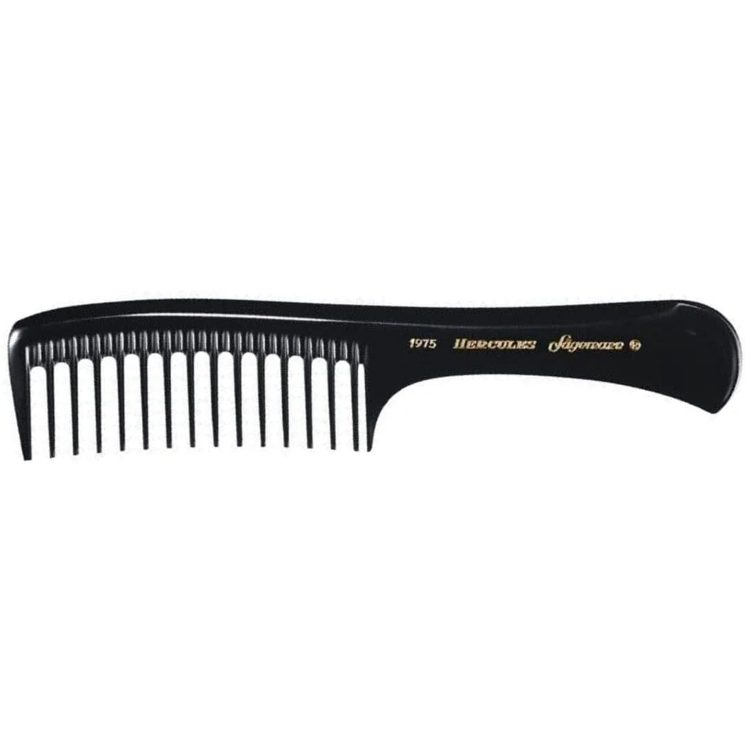 Hercules Sägemann Detangling Comb 23 cm (9.06 in) | Seamless Glide for All Hair Types — black