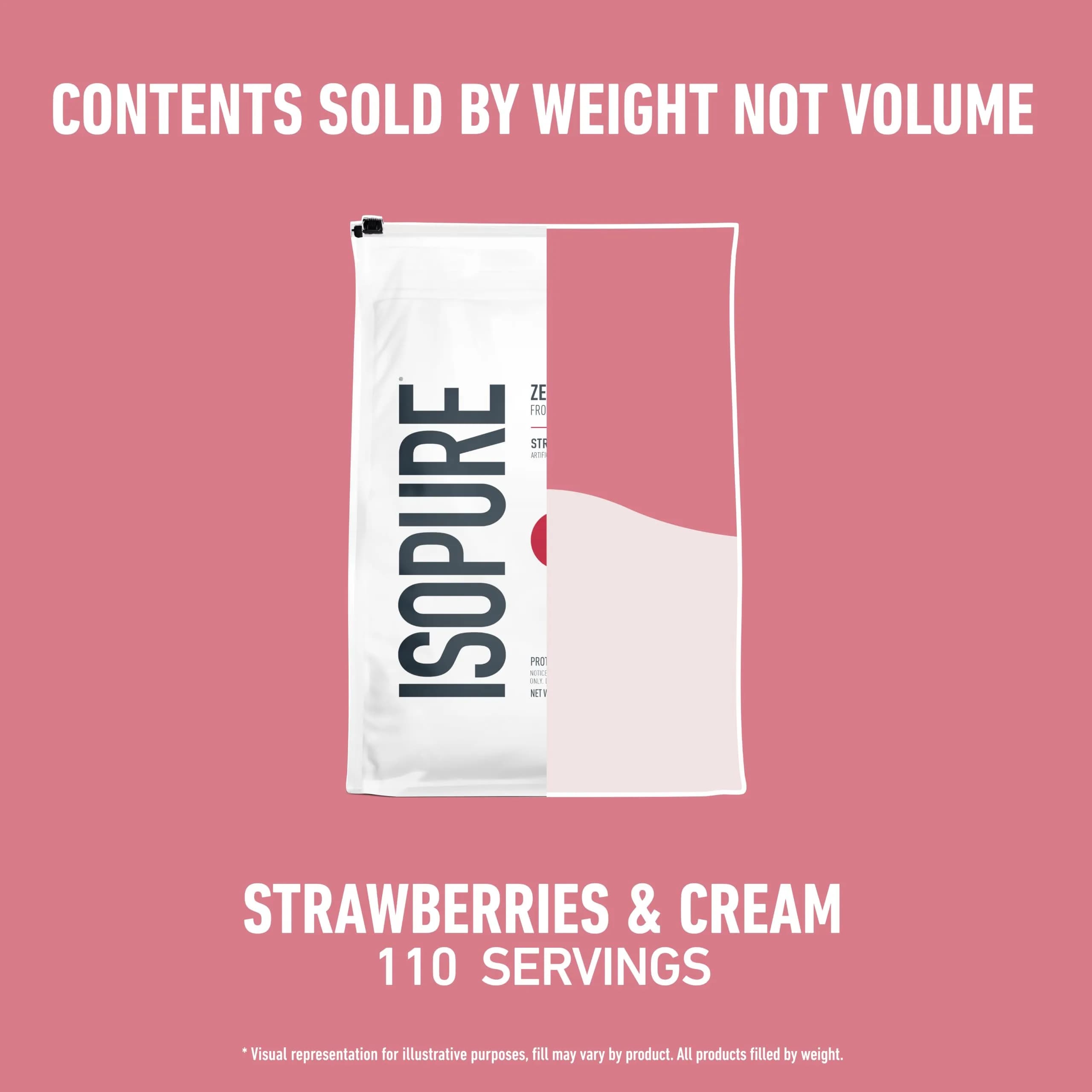 Isopure Zero Carb Whey Protein Isolate - Strawberries & Cream Flavor, 7.5lb Tub | 25g Protein, Gluten-Free - view 8