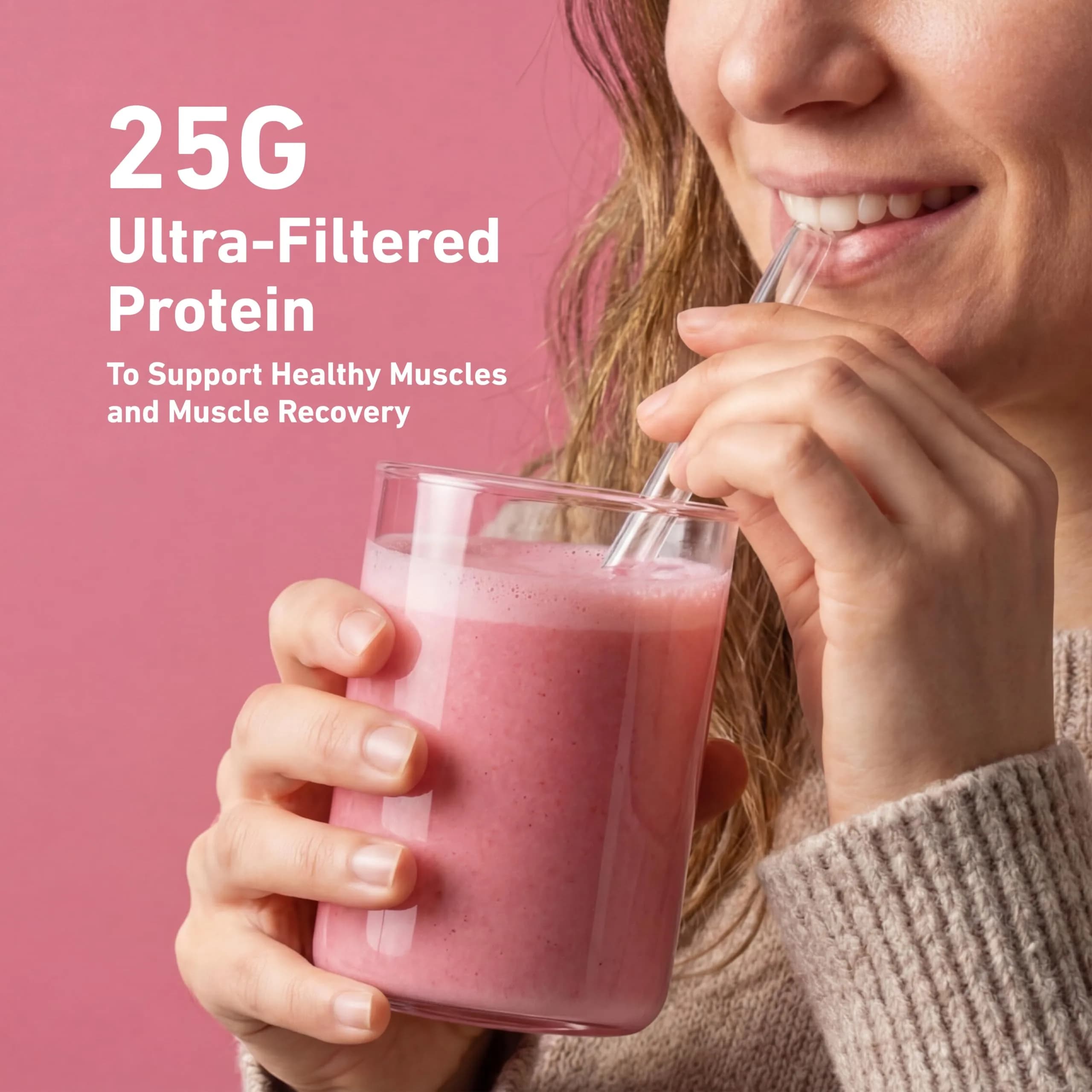 Isopure Zero Carb Whey Protein Isolate - Strawberries & Cream Flavor, 7.5lb Tub | 25g Protein, Gluten-Free - view 3