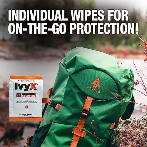 CoreTex Ivy X Pre-Contact Poison Ivy Wipes - Pack of 25 | Quick Dry & Chalk-Free Formula for Poison Oak & Sumac Oils thumbnail 8