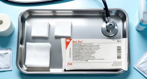 3M Red Dot Monitoring Electrode Model 2560 with Snap Connector, Bag of 50 | 4.1 cm x 3.0 cm (1.6 x 1.3 Inch) thumbnail 6