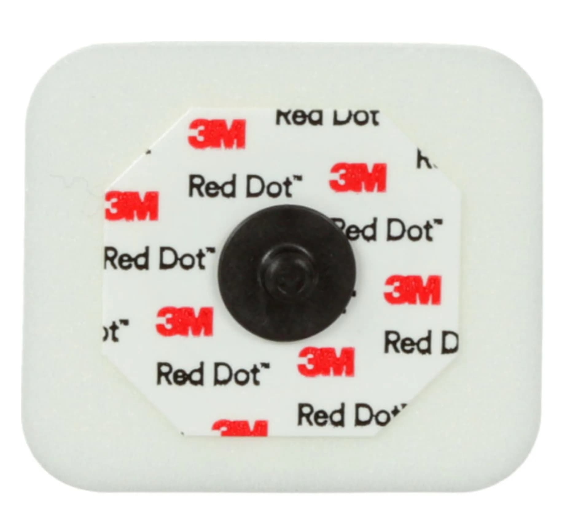 3M Red Dot Monitoring Electrode Model 2560 with Snap Connector, Bag of 50 | 4.1 cm x 3.0 cm (1.6 x 1.3 Inch) - view 2