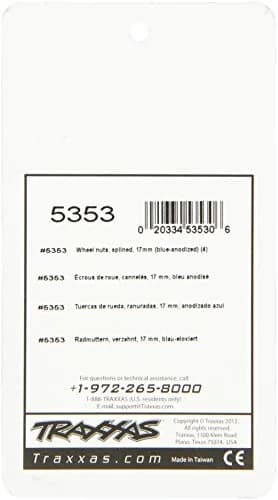 Traxxas 5353 Blue-Anodized Aluminum 17mm Splined Wheel Nuts (Set of 4) | RC Vehicle Parts thumbnail 2