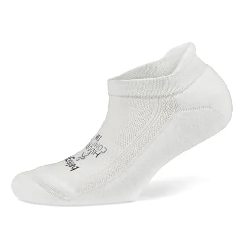 Balega Hidden Comfort No Show Athletic Running Socks White Medium | Moisture-Wicking & Seamless Toe thumbnail 1
