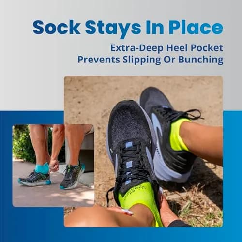 Balega Hidden Comfort No Show Athletic Running Socks White Medium | Moisture-Wicking & Seamless Toe thumbnail 6