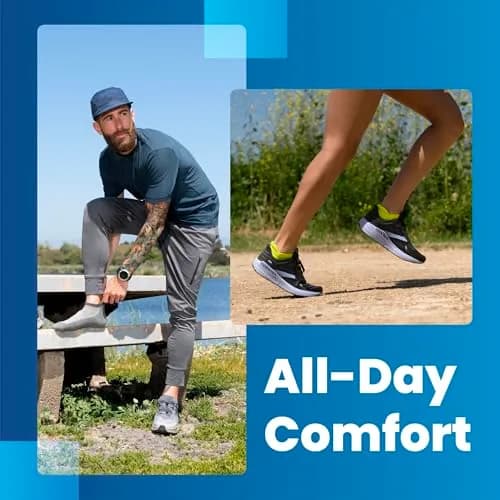 Balega Hidden Comfort No Show Athletic Running Socks White Medium | Moisture-Wicking & Seamless Toe thumbnail 2