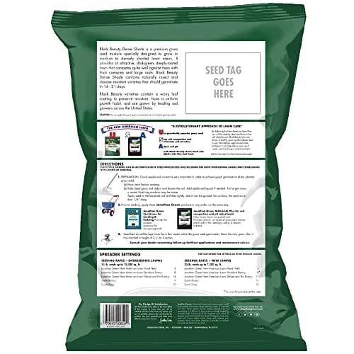 Jonathan Green Black Beauty Dense Shade Grass Seed 11.34 kg (25 lb) | Cool Season Lawn Seed for Shady Areas thumbnail 2