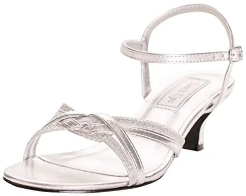 Touch Ups Melanie Dress Sandal Silver 5 M US | Elegant Heeled Sandal for Women thumbnail 1