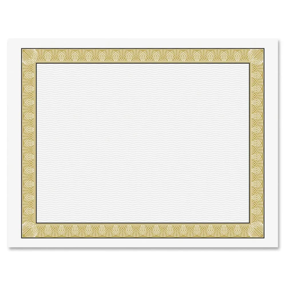 Geographics Diplomat Certificate Paper 50 Sheets | 8.5 x 11 Inch Parchment with Golden Border - main product image