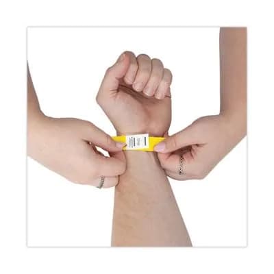 Advantus Tyvek Numbered Wristbands Yellow 100-Pack | Crowd Management Solution thumbnail 6