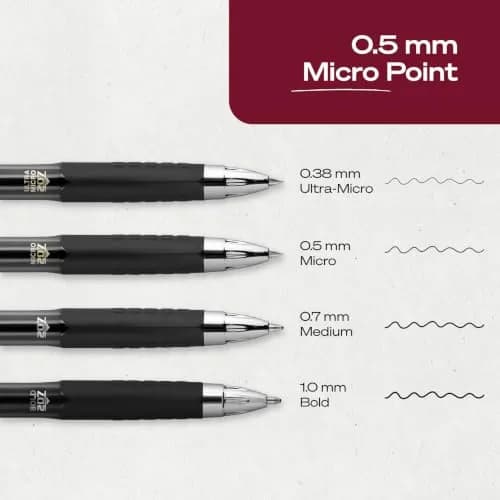 Uni-Ball 207 Gel Pens, 0.5mm Micro Point, Retractable, 12 Pack | Precise, Water-Resistant Ink thumbnail 5