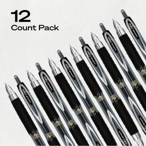 Uni-Ball 207 Gel Pens, 0.5mm Micro Point, Retractable, 12 Pack | Precise, Water-Resistant Ink thumbnail 8