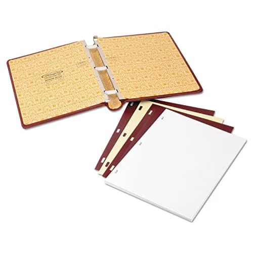 Wilson Jones Corporate Minute Book, Letter Size 8.5 x 11 Inches, 125 Pages/250 Sides, Red | Confidential Record Keeper thumbnail 5