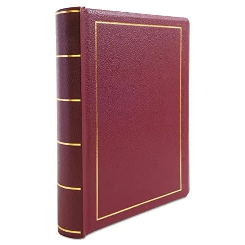 Wilson Jones Corporate Minute Book, Letter Size 8.5 x 11 Inches, 125 Pages/250 Sides, Red | Confidential Record Keeper thumbnail 3