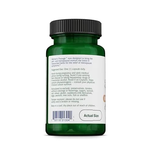 Vitanica Woman's Passage Menopause Support Vegan 30 Capsules | Hot Flash & Night Sweat Relief thumbnail 3