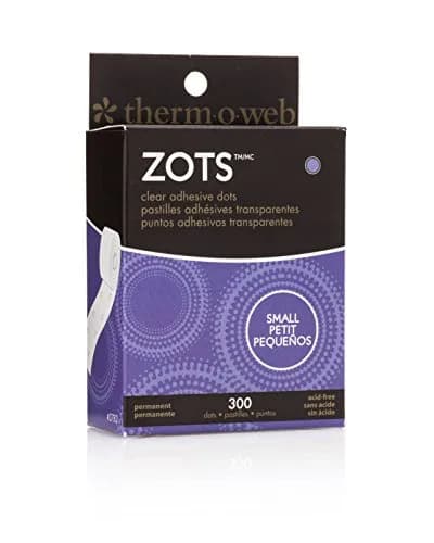 iCraft Zots Clear Adhesive Dots Small 300-Pack | Repositionable Craft Glue Dots thumbnail 1