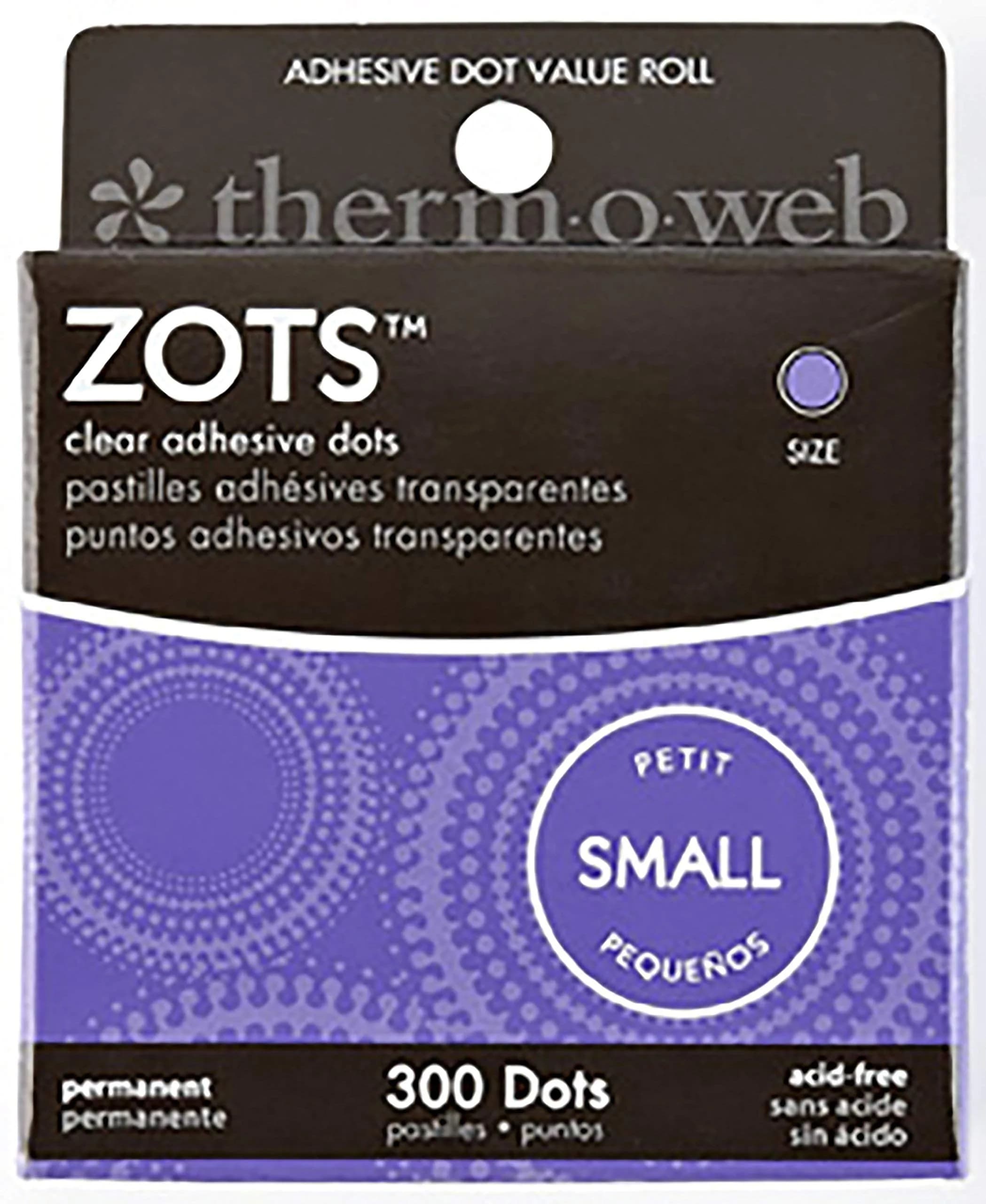 iCraft Zots Clear Adhesive Dots Small 300-Pack | Repositionable Craft Glue Dots - view 3