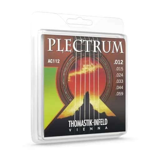 Thomastik-Infeld Plectrum Series AC112 Acoustic Guitar Strings Custom Light Gauge 0.012-0.059 | Balanced Tone thumbnail 1