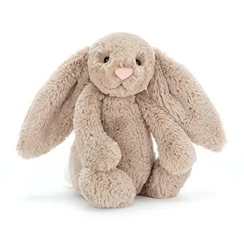 Jellycat Bashful Beige Bunny Stuffed Animal, Medium, 12 Inches | Super-soft plush for cuddles thumbnail 1