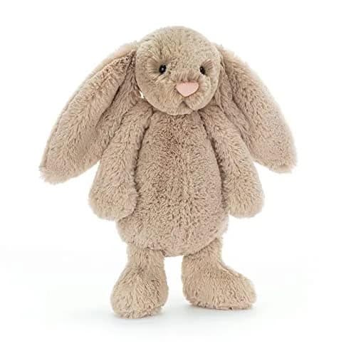 Jellycat Bashful Beige Bunny Stuffed Animal, Medium, 12 Inches | Super-soft plush for cuddles thumbnail 5