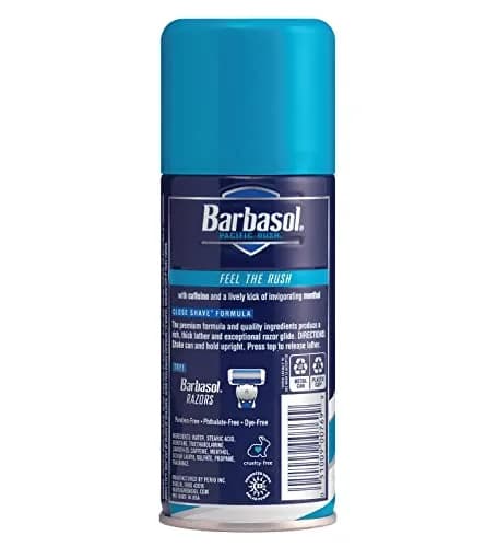 Barbasol Beard Buster Pacific Rush Shaving Cream 207ml (7oz) | Thick Lather for Close Shave thumbnail 2