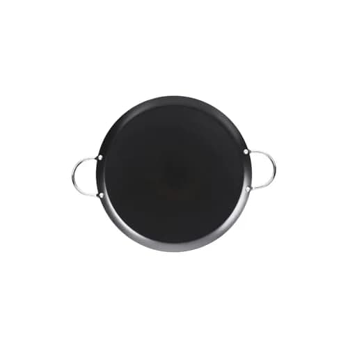 Imusa 11in Carbon Steel Nonstick Round Comal with Metal Handles | Versatile Kitchen Essential thumbnail 1
