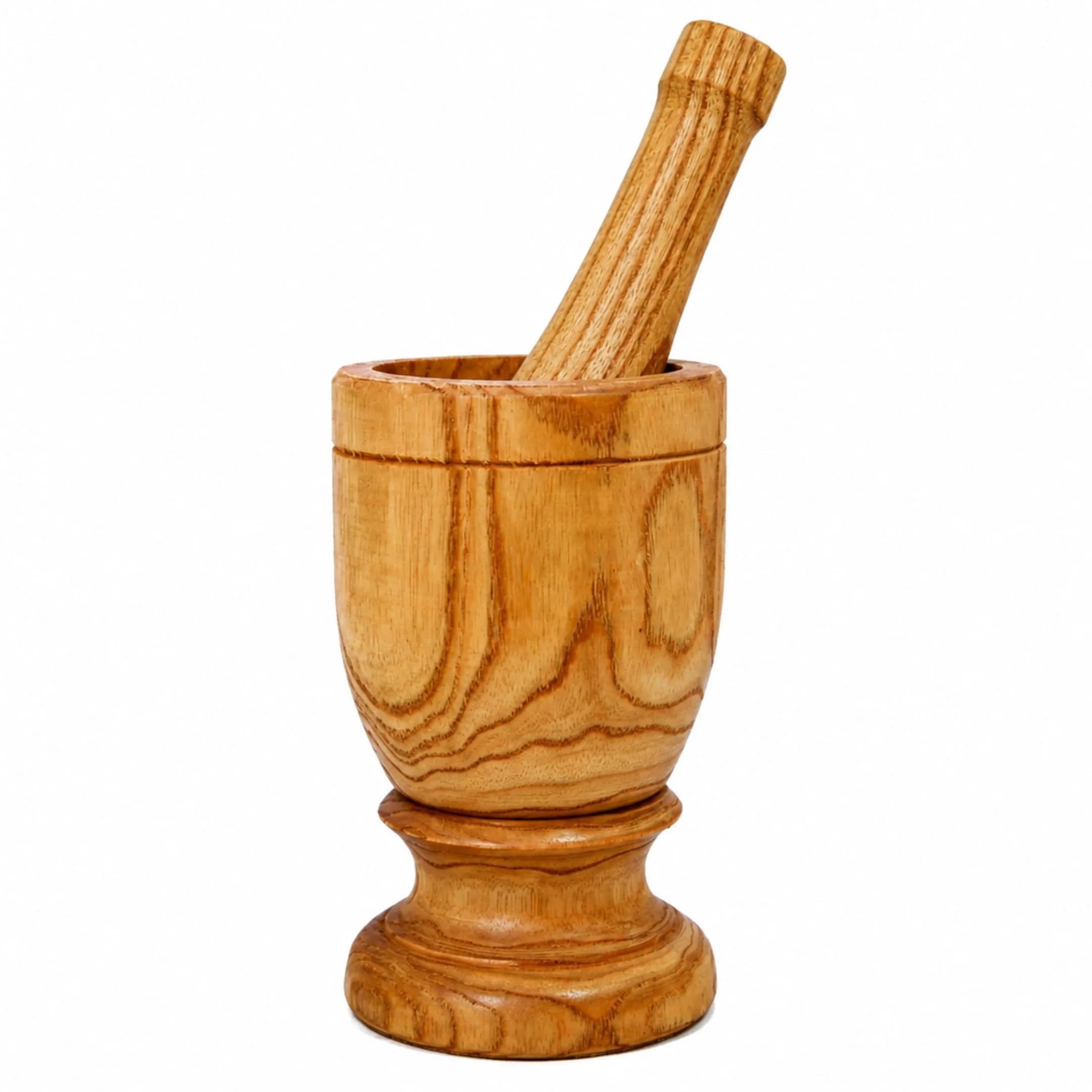 Imusa Small Wood Mortar & Pestle 3.5in | Handcrafted Kitchen Tool for Spices & Herbs