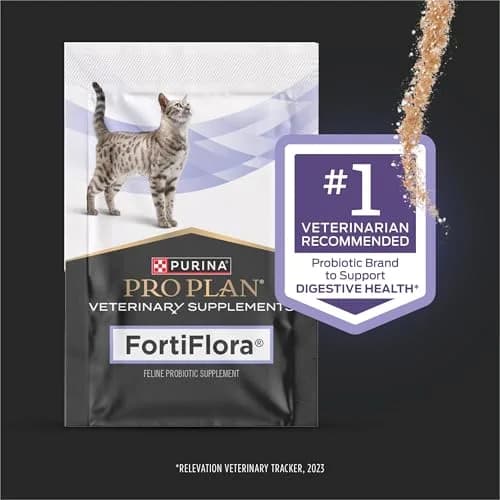 Pro Plan Veterinary Diets FortiFlora Cat Probiotic Powder Supplement 30 Count | Supports Digestive Health & Immune System thumbnail 2