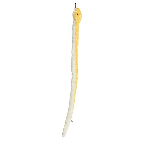 Aurora Snake 50" Albino Burmese Python Playful Stuffed Animal | Realistic Plush Toy for Kids & Collectors thumbnail 3