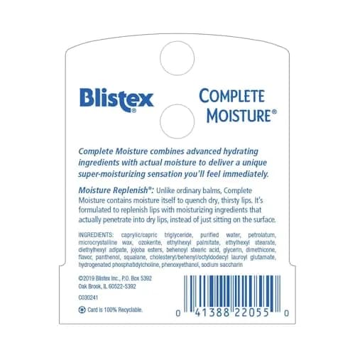 Blistex Complete Moisture Lip Balm 0.15 oz | Deep Hydration for Dry Lips thumbnail 2