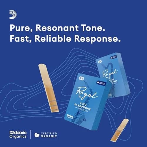 D'Addario Royal Organic Alto Saxophone Reeds, Strength 1.5, 3-Pack thumbnail 4