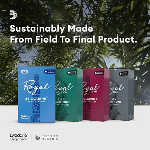 D'Addario Royal Organic Alto Saxophone Reeds, Strength 1.5, 3-Pack thumbnail 6