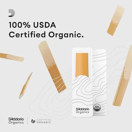 D'Addario Royal Organic Alto Saxophone Reeds, Strength 1.5, 3-Pack thumbnail 7