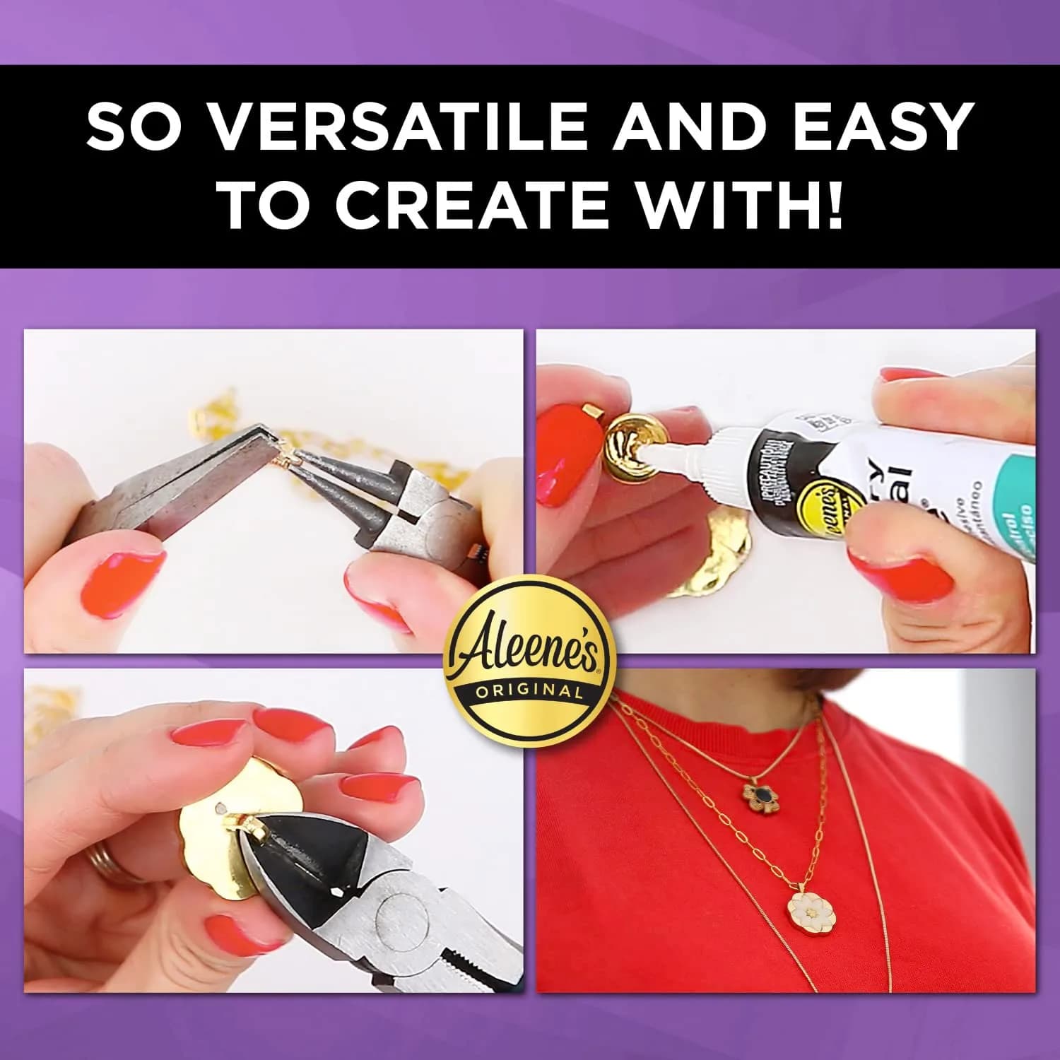Aleene's Jewelry & Metal Glue 20.7ml (0.7 oz) | Instant Adhesive for Permanent Bonds - view 4