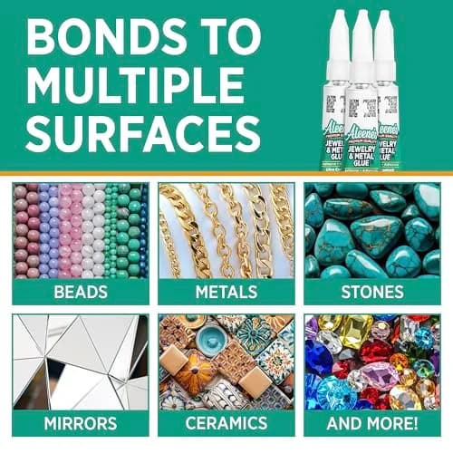 Aleene's Jewelry & Metal Glue 20.7ml (0.7 oz) | Instant Adhesive for Permanent Bonds thumbnail 5