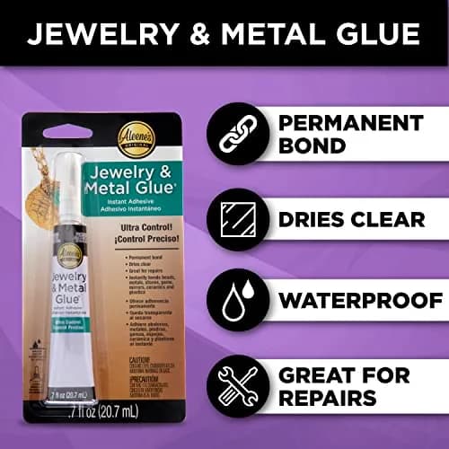 Aleene's Jewelry & Metal Glue 20.7ml (0.7 oz) | Instant Adhesive for Permanent Bonds thumbnail 3