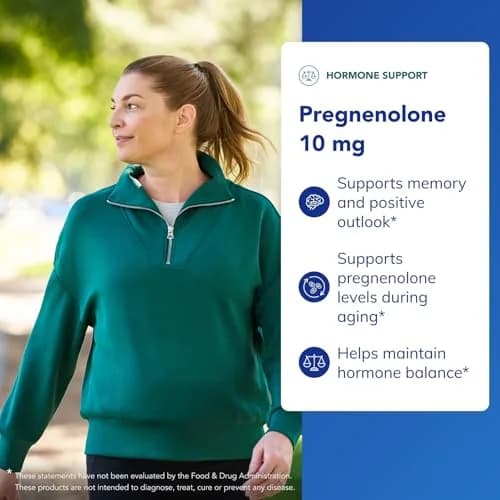 Pure Encapsulations Pregnenolone 10 mg Capsules (180 Count) | Hormone Precursor for Memory & Well-being thumbnail 3