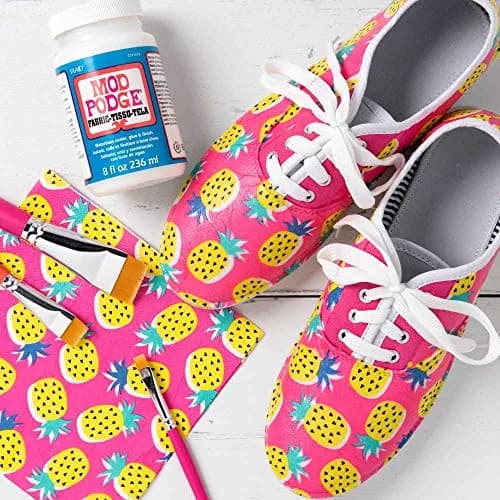 Mod Podge Fabric Glue & Sealer 8 oz | Clear, Gloss Finish, Machine Washable thumbnail 4