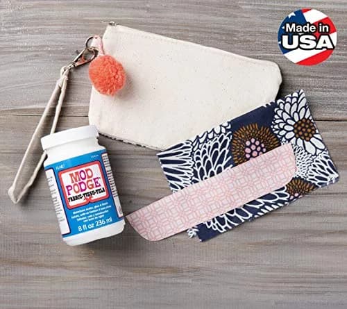 Mod Podge Fabric Glue & Sealer 8 oz | Clear, Gloss Finish, Machine Washable thumbnail 2