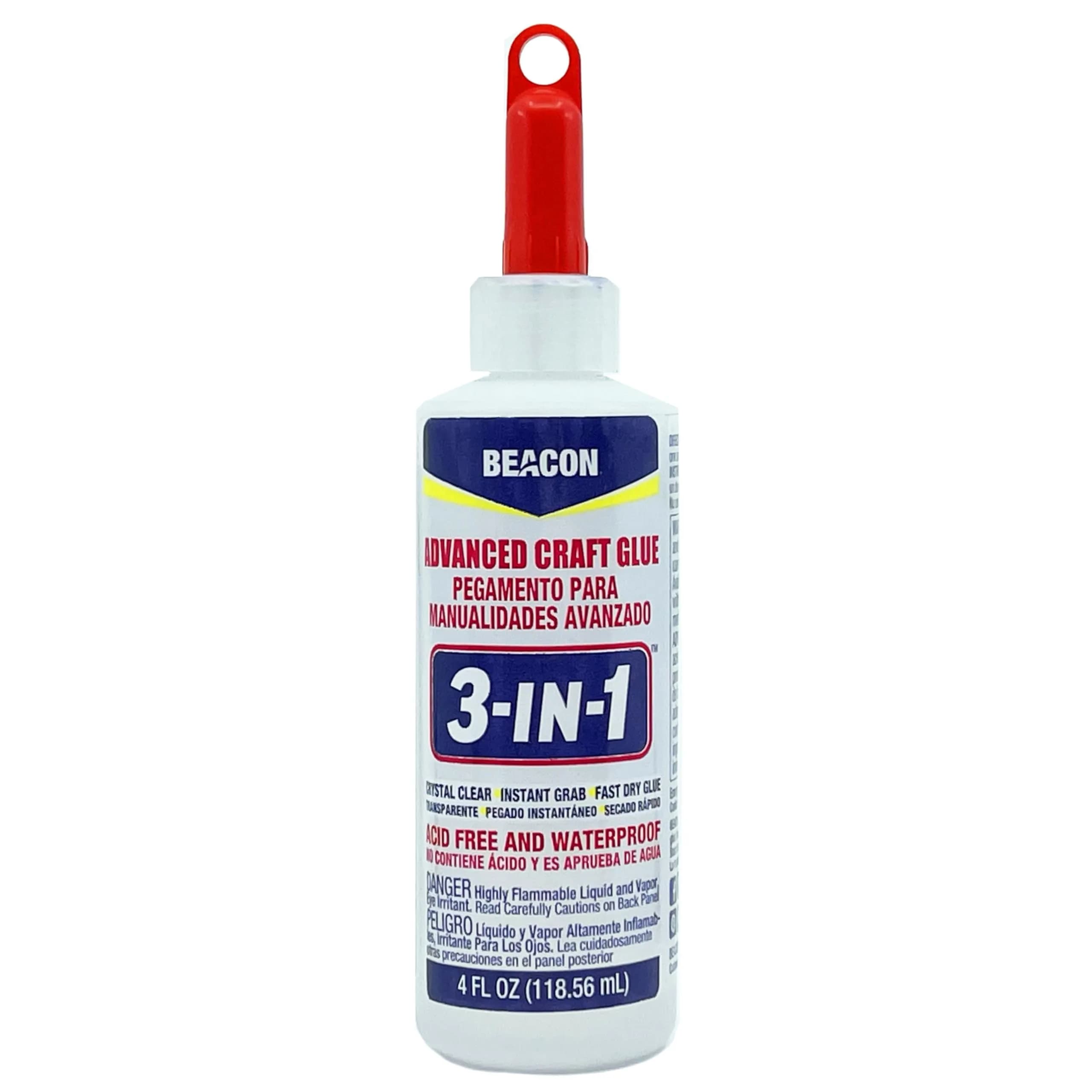 Beacon 3-in-1 Advanced Craft Glue 118ml (4 Ounce) | Fast-Drying, Crystal Clear Adhesive for Wood, Ceramics, Fabrics - main product image