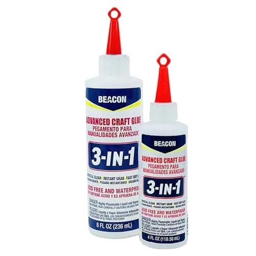 Beacon 3-in-1 Advanced Craft Glue 118ml (4 Ounce) | Fast-Drying, Crystal Clear Adhesive for Wood, Ceramics, Fabrics thumbnail 2