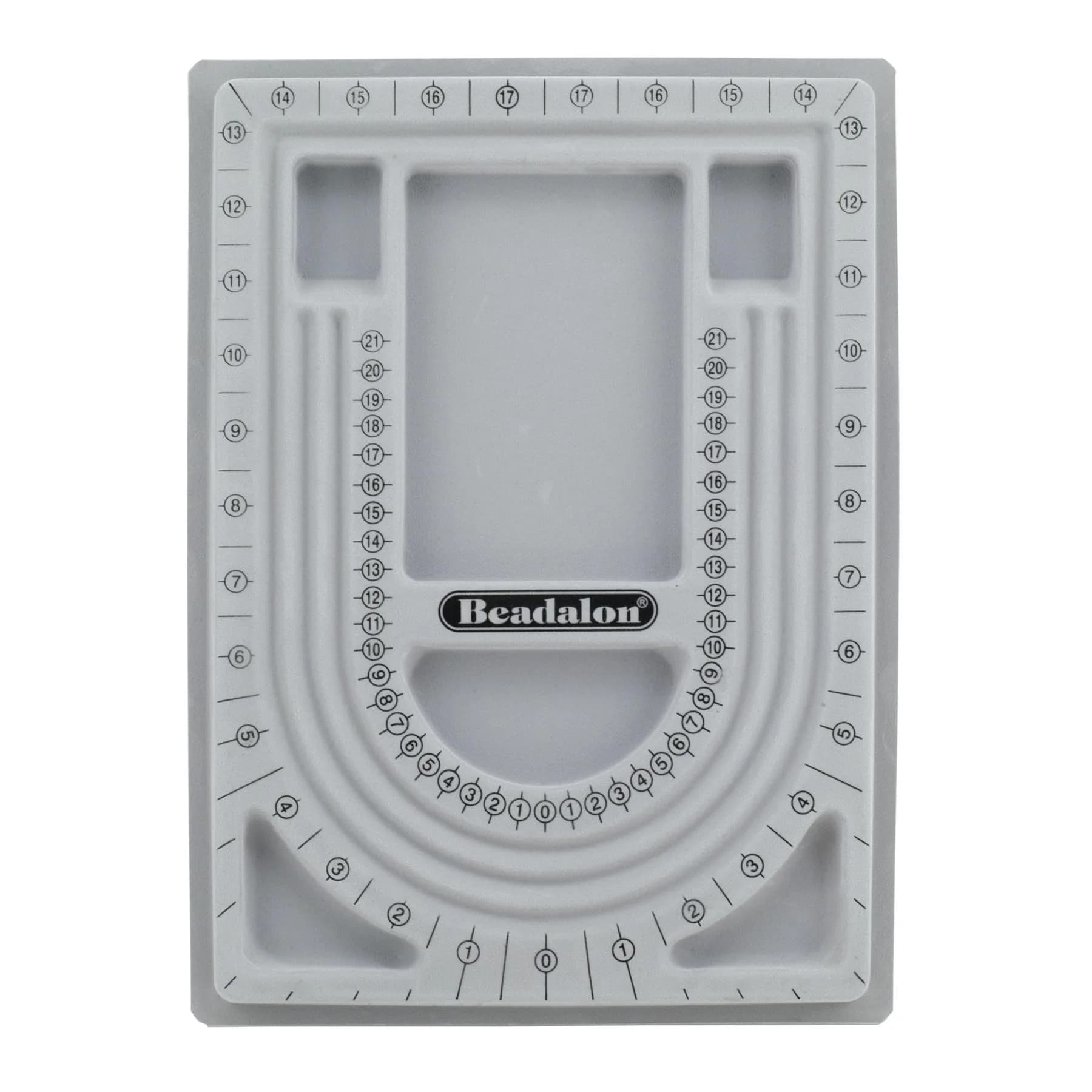 Beadalon U-Shape Bead Design Board with Storage Bins & Measurement Markings - 34 inch (86.4 cm) - main product image