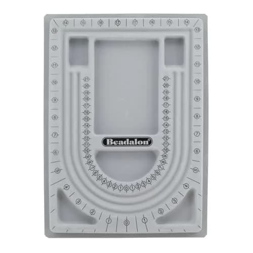 Beadalon U-Shape Bead Design Board with Storage Bins & Measurement Markings - 34 inch (86.4 cm) thumbnail 1