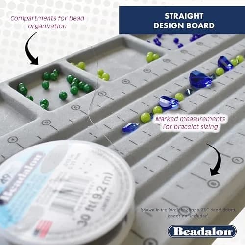 Beadalon U-Shape Bead Design Board with Storage Bins & Measurement Markings - 34 inch (86.4 cm) thumbnail 4